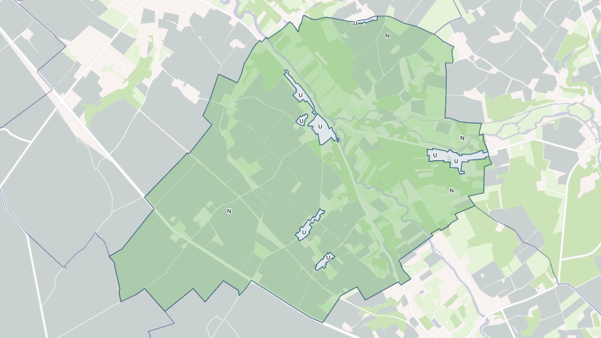 Aperçu cartographique de Azay-sur-Indre, centré sur la commune