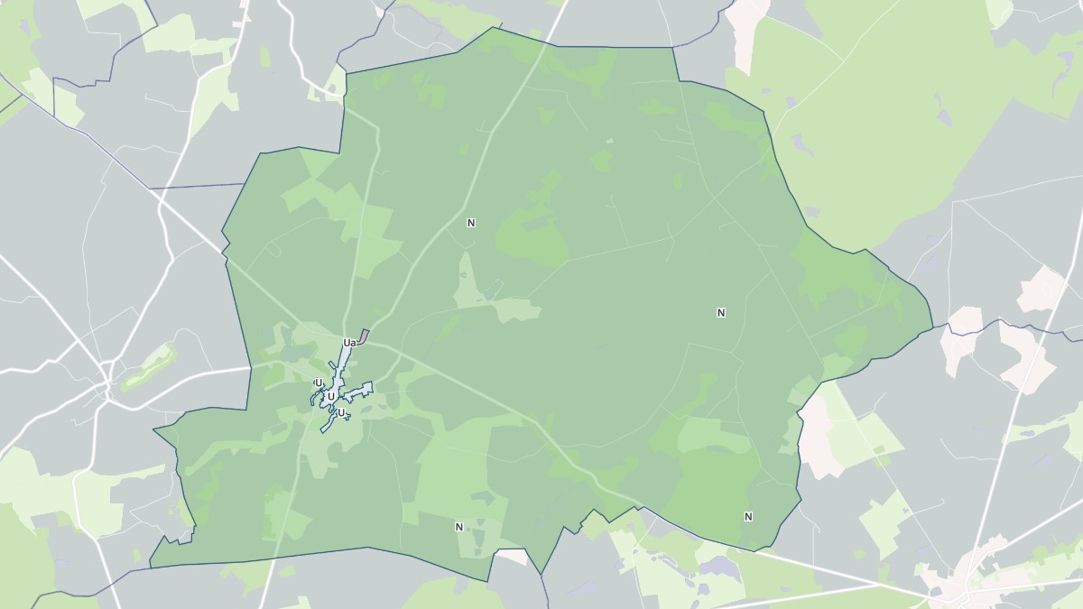 Aperçu cartographique de Betz-le-Château, centré sur la commune