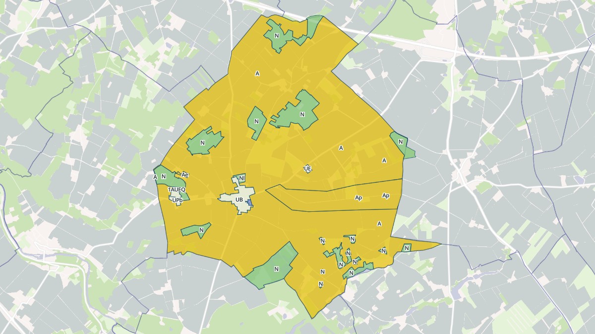 Aperçu cartographique de Cigogné, centré sur la commune