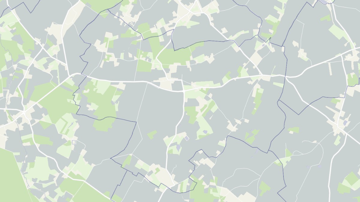 Aperçu cartographique de Courcoué, centré sur la commune