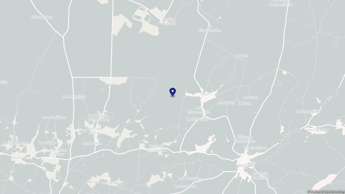 Aperçu cartographique de Crissay-sur-Manse, centré sur la commune