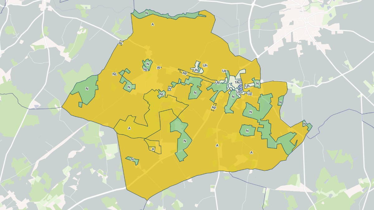 Aperçu cartographique de Cussay, centré sur la commune