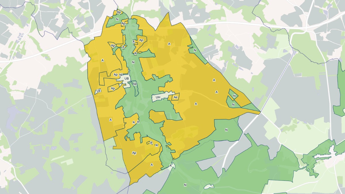 Aperçu cartographique de Épeigné-les-Bois, centré sur la commune