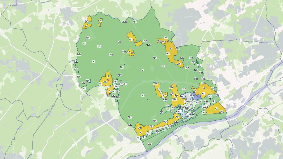 Aperçu cartographique de Langeais, centré sur la commune