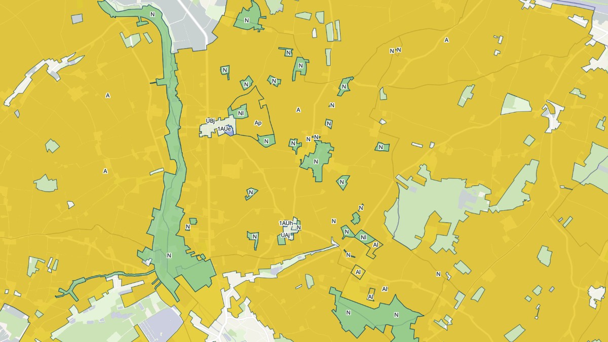Aperçu cartographique de Lémeré, centré sur la commune