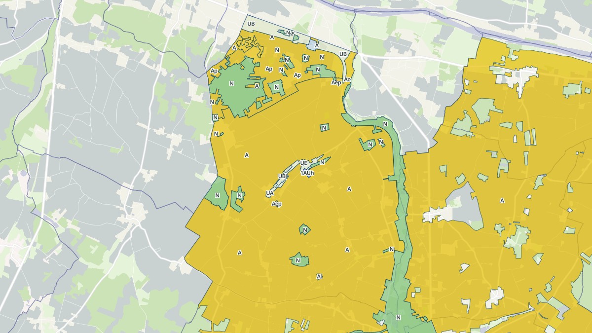 Aperçu cartographique de Ligré, centré sur la commune