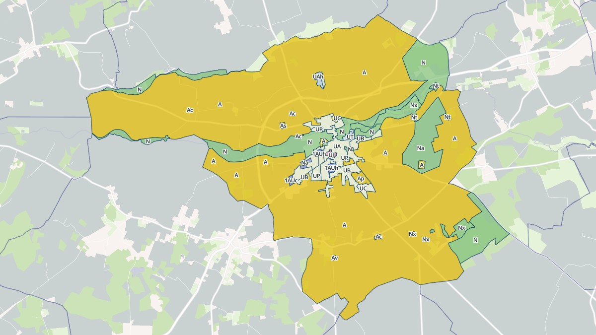 Aperçu cartographique de Ligueil, centré sur la commune