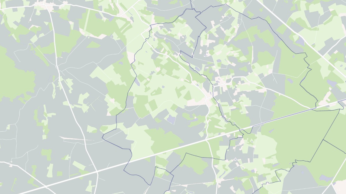 Aperçu cartographique de Marcilly-sur-Maulne, centré sur la commune