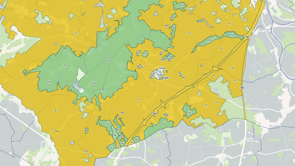 Aperçu cartographique de Marigny-Marmande, centré sur la commune