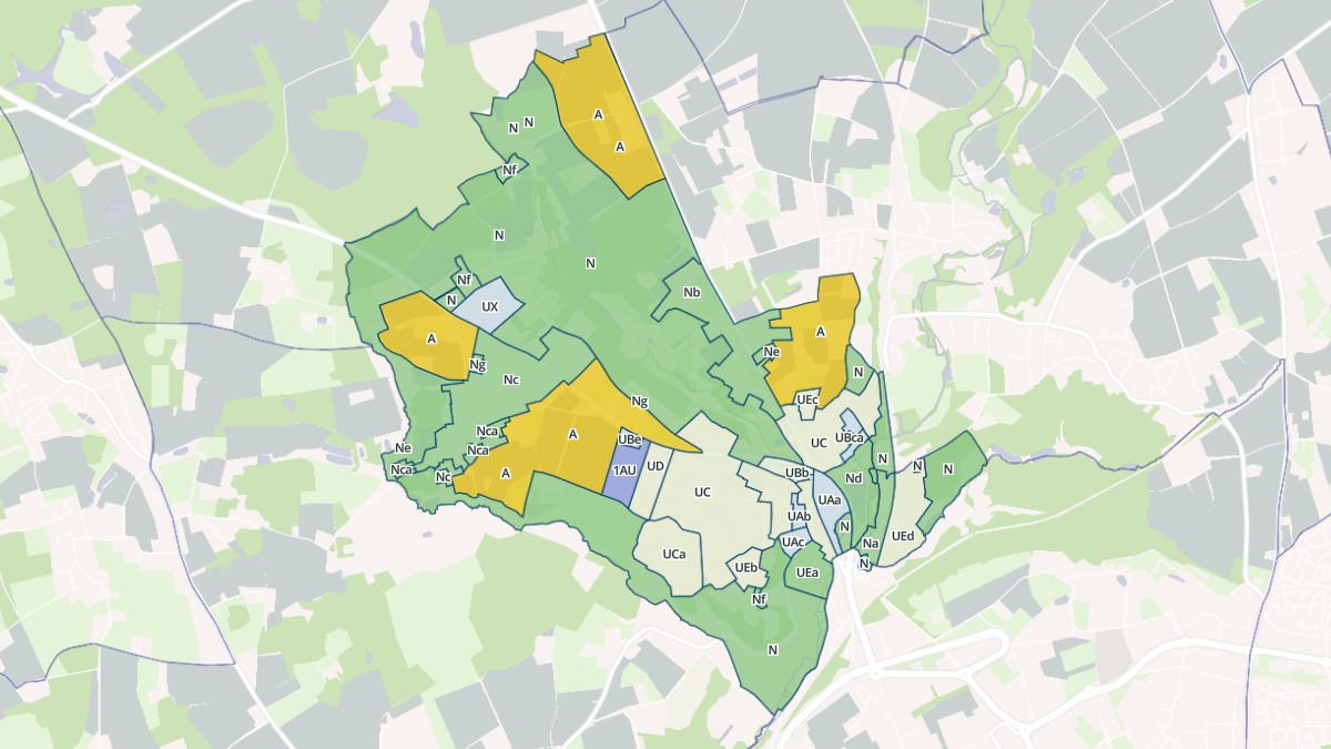 Aperçu cartographique de La Membrolle-sur-Choisille, centré sur la commune
