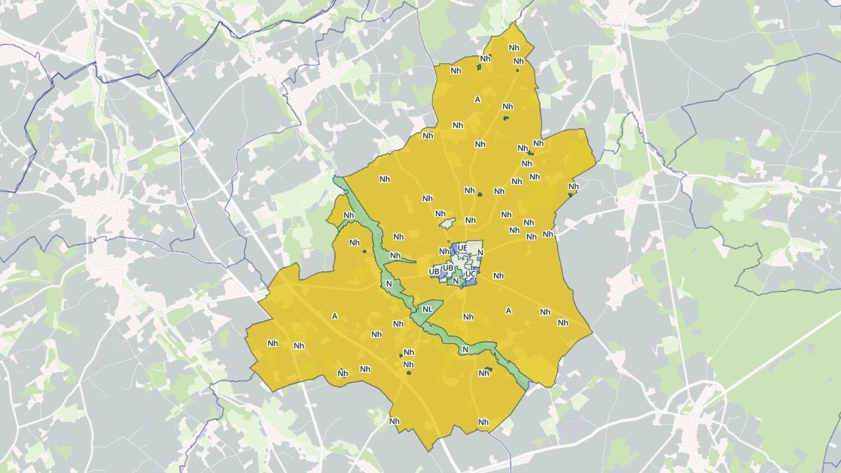 Aperçu cartographique de Neuvy-le-Roi, centré sur la commune