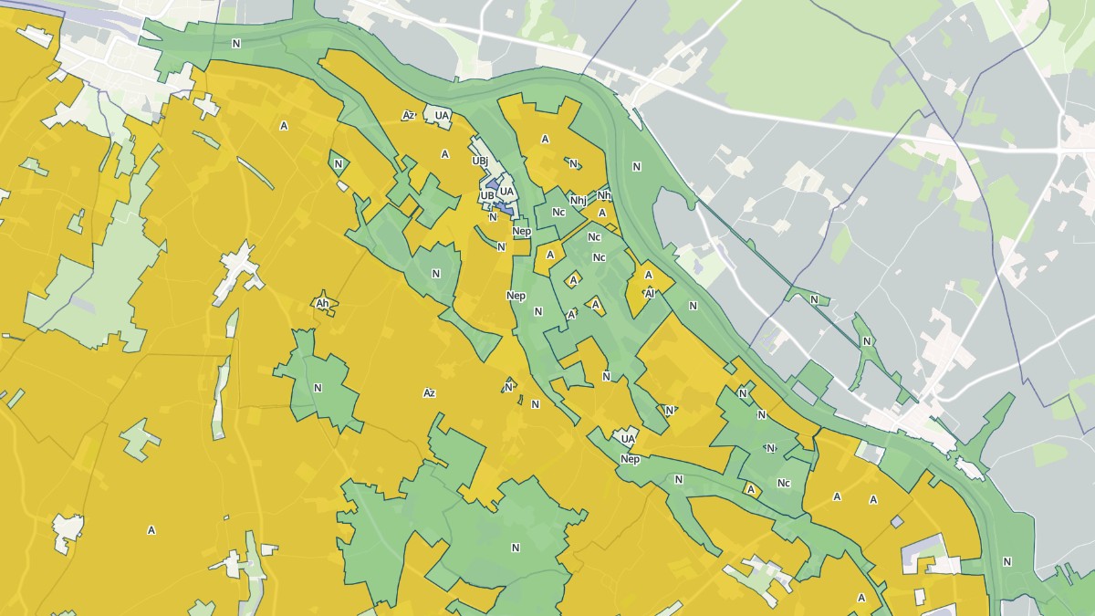 Aperçu cartographique de Parçay-sur-Vienne, centré sur la commune