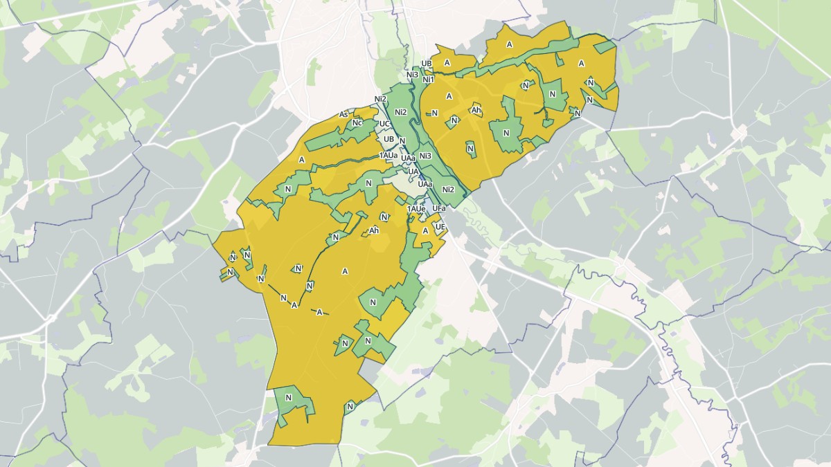 Aperçu cartographique de Perrusson, centré sur la commune