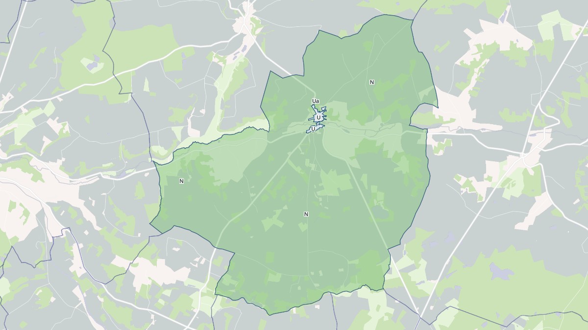 Aperçu cartographique de Le Petit-Pressigny, centré sur la commune