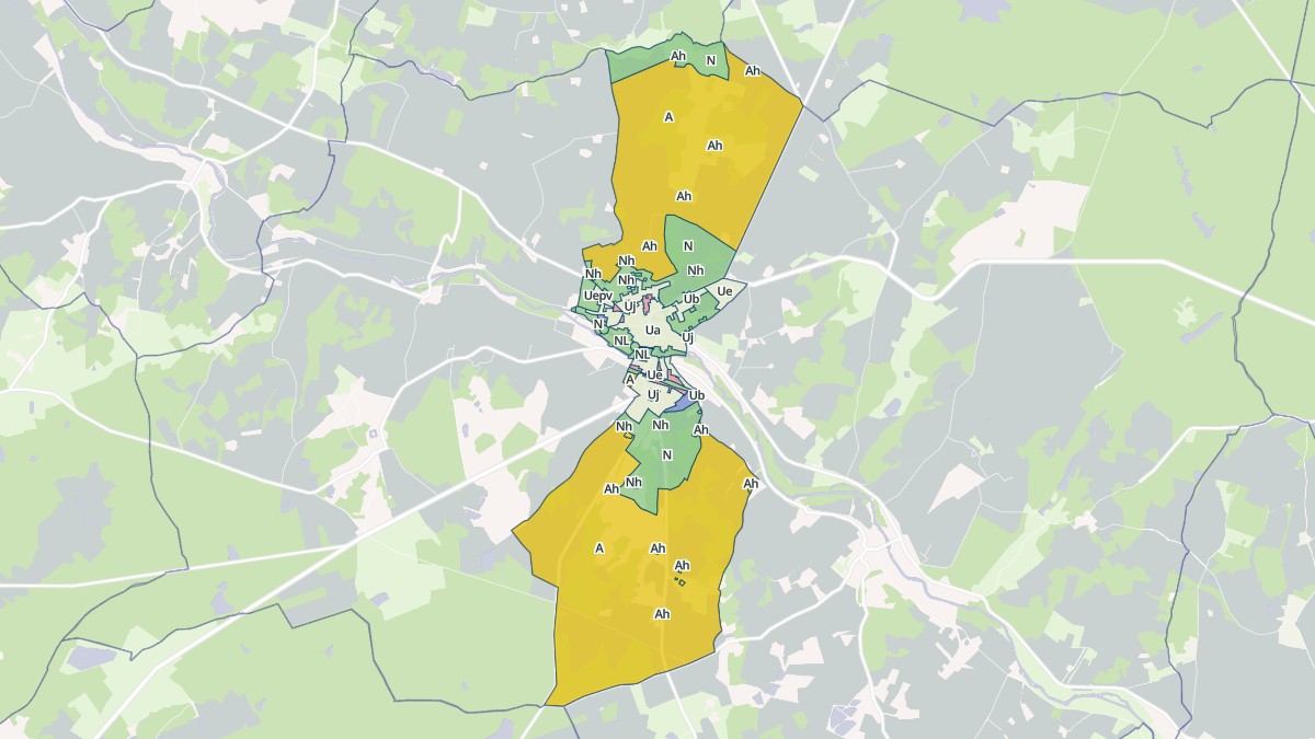Aperçu cartographique de Preuilly-sur-Claise, centré sur la commune