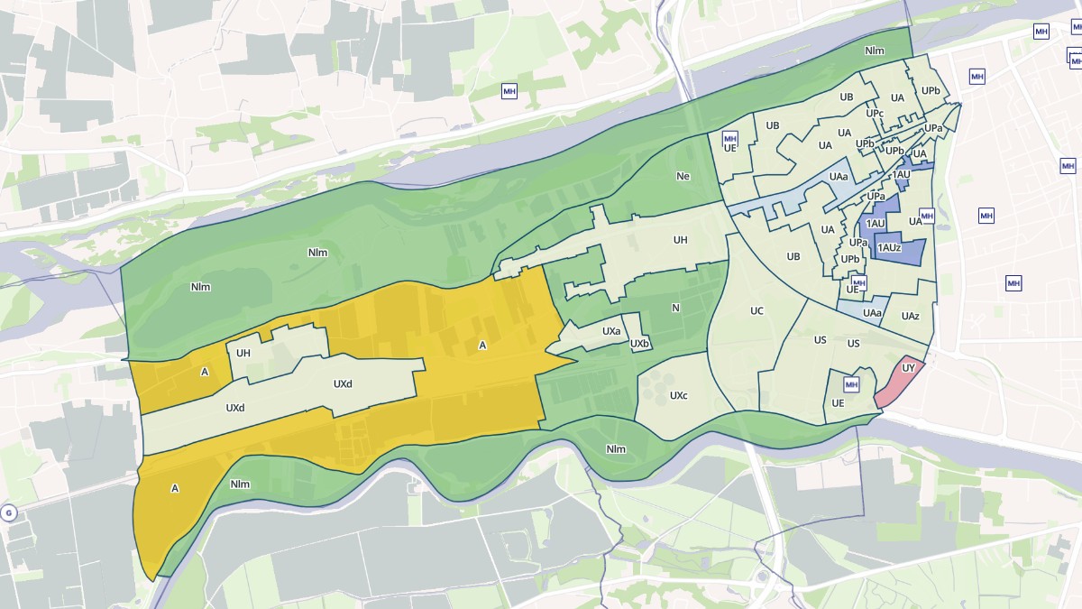 Aperçu cartographique de La Riche, centré sur la commune