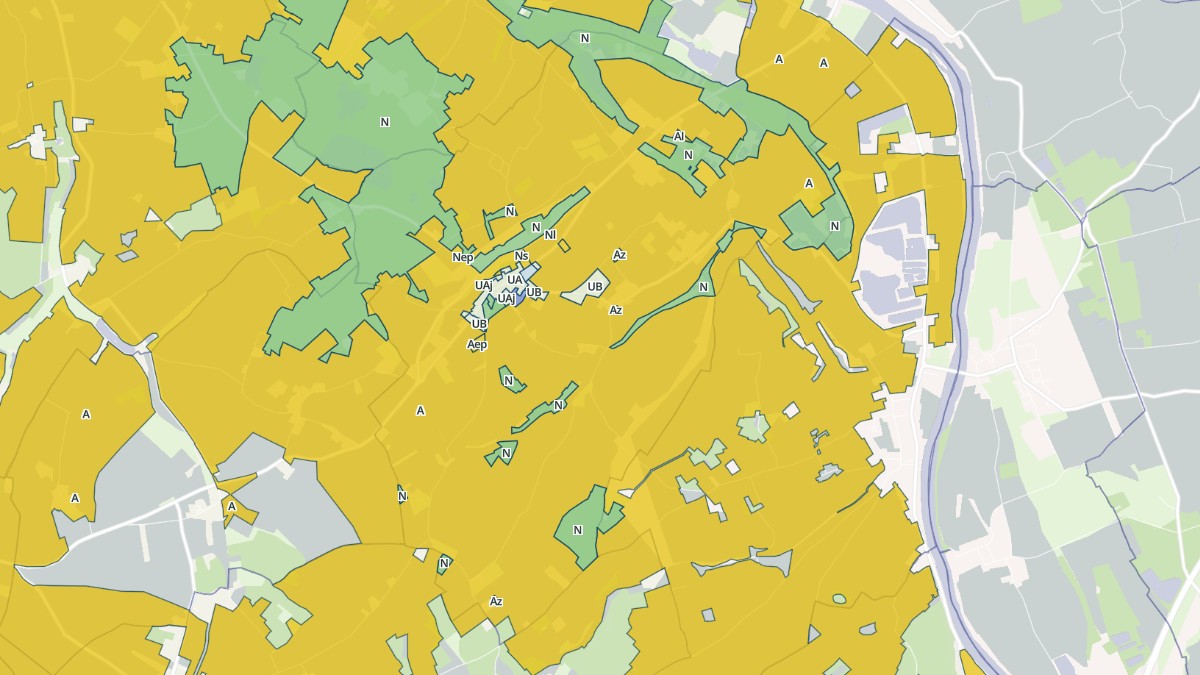 Aperçu cartographique de Rilly-sur-Vienne, centré sur la commune