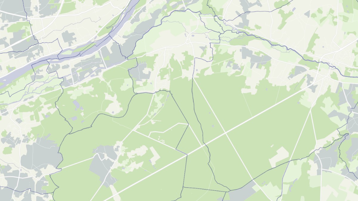 Aperçu cartographique de Rivarennes, centré sur la commune