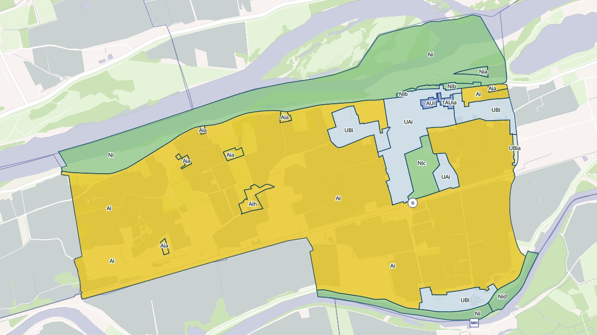 Aperçu cartographique de Saint-Genouph, centré sur la commune