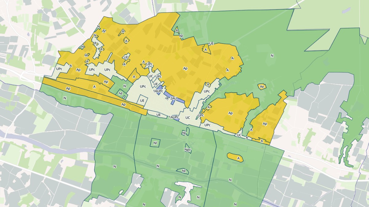 Aperçu cartographique de Saint-Martin-le-Beau, centré sur la commune