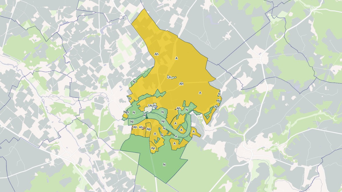 Aperçu cartographique de Saint-Quentin-sur-Indrois, centré sur la commune