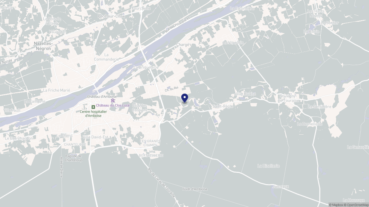 Aperçu cartographique de Saint-Règle, centré sur la commune