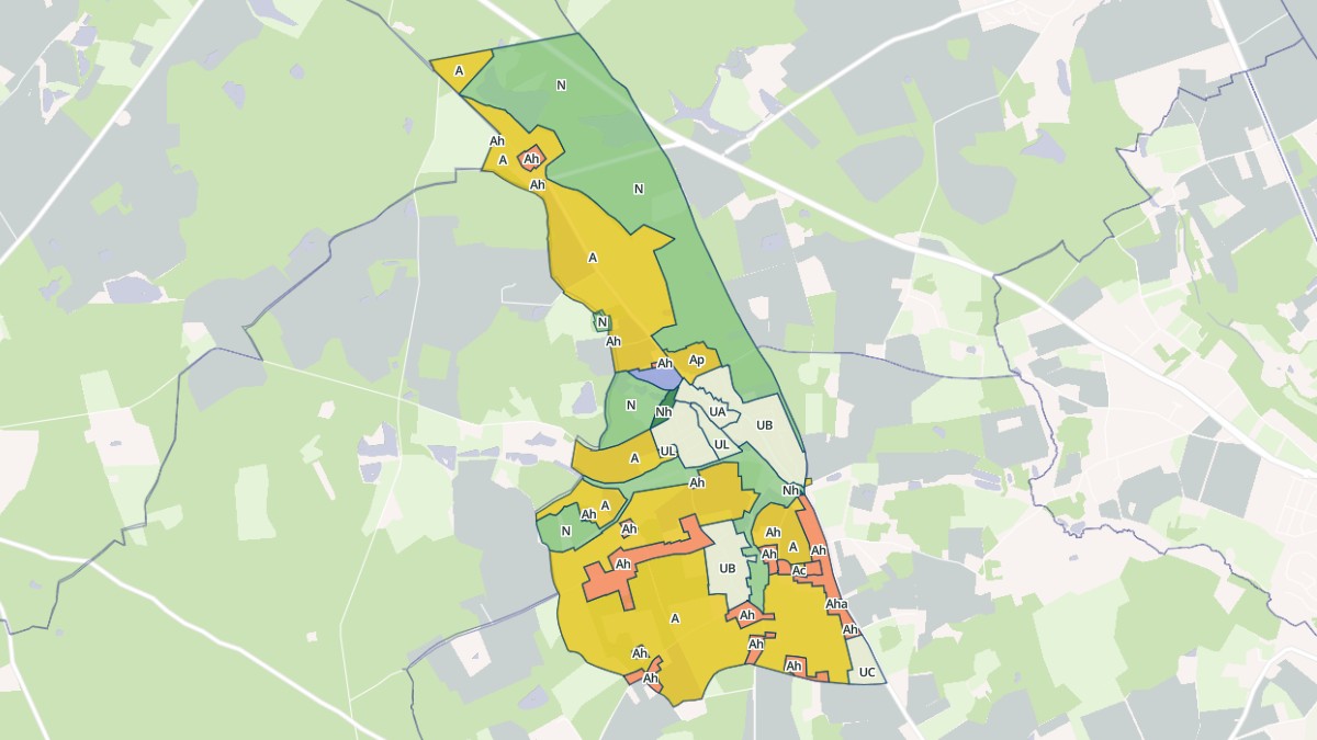 Aperçu cartographique de Saint-Roch, centré sur la commune
