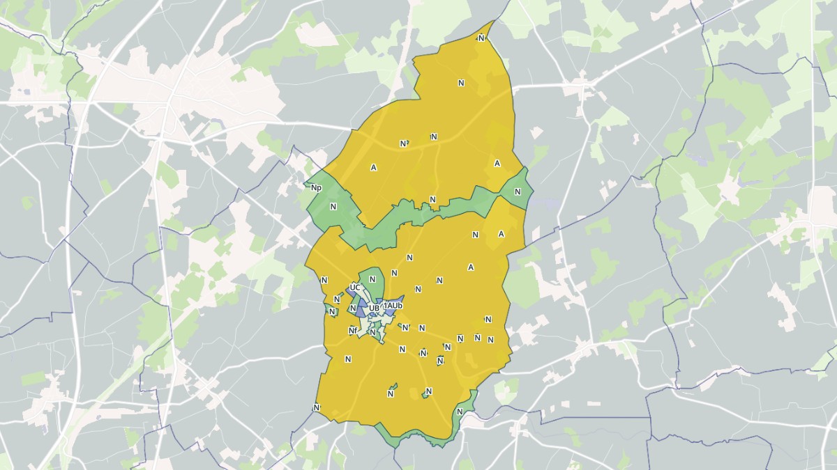 Aperçu cartographique de Sepmes, centré sur la commune