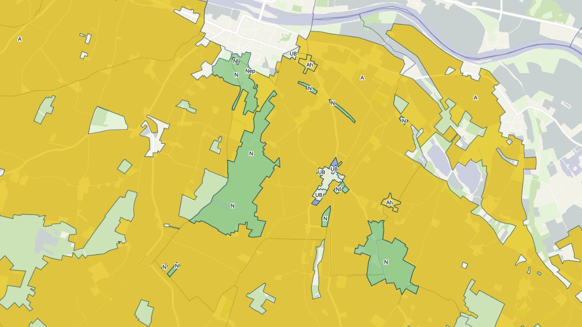 Aperçu cartographique de Theneuil, centré sur la commune