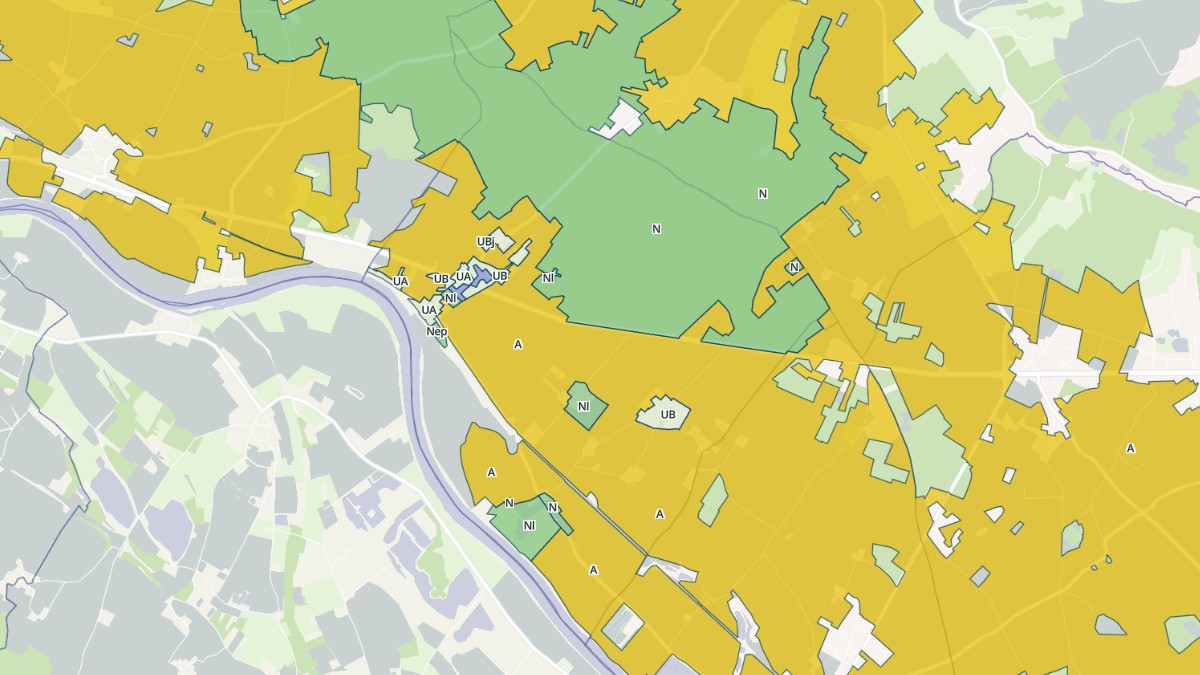 Aperçu cartographique de Trogues, centré sur la commune