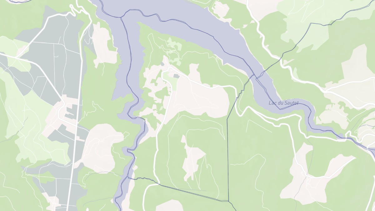 Aperçu cartographique de Ambel, centré sur la commune