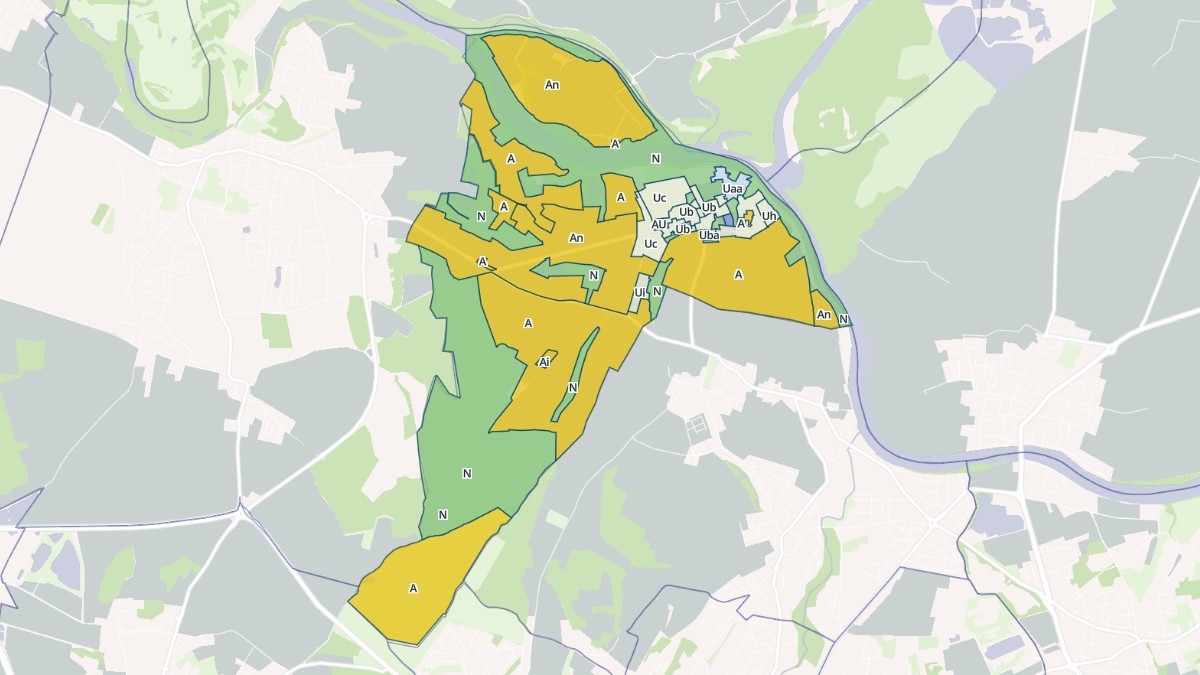 Aperçu cartographique de Anthon, centré sur la commune