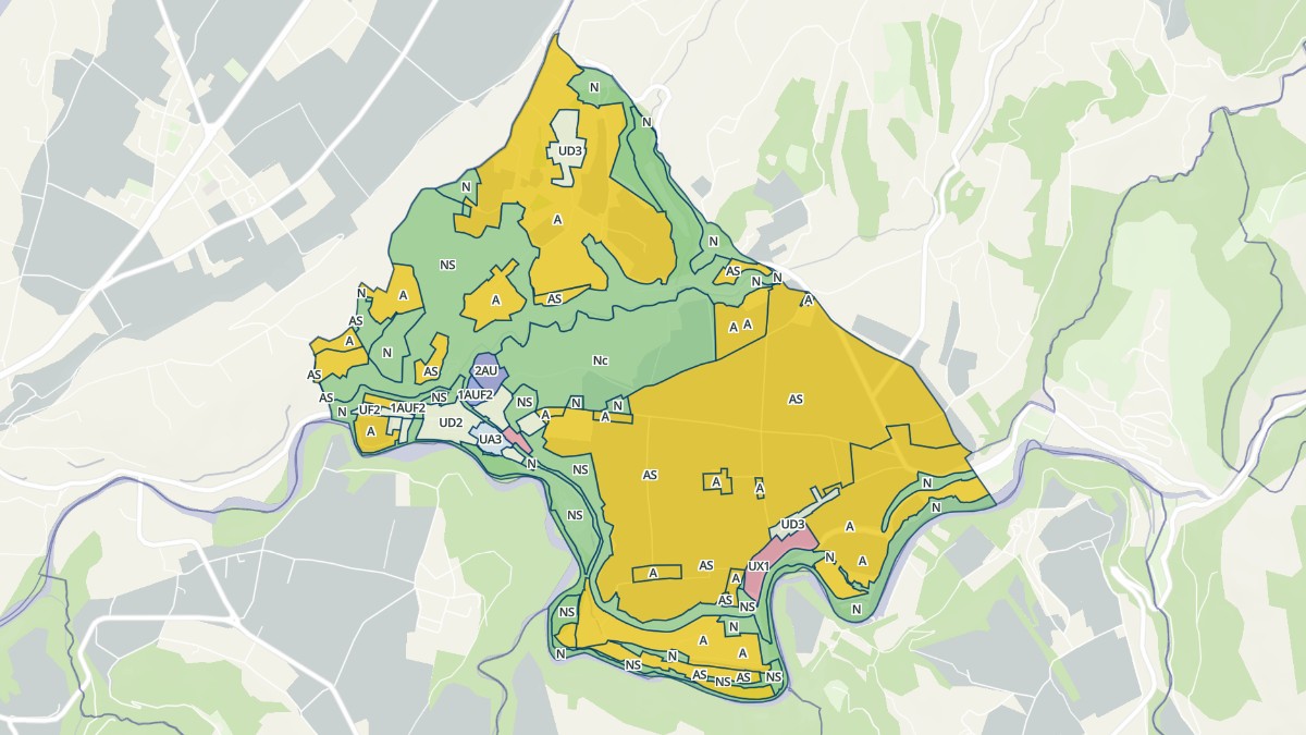 Aperçu cartographique de Auberives-en-Royans, centré sur la commune