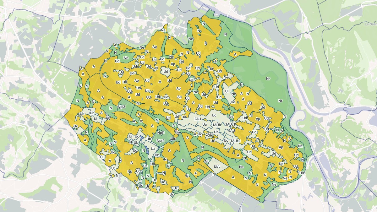Aperçu cartographique de Les Avenières Veyrins-Thuellin, centré sur la commune