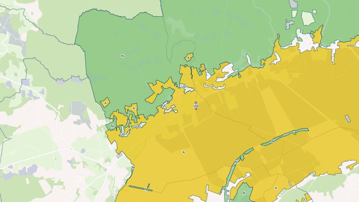 Aperçu cartographique de Bossieu, centré sur la commune