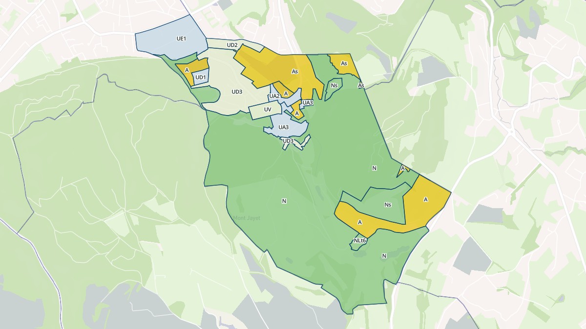 Aperçu cartographique de Bresson, centré sur la commune