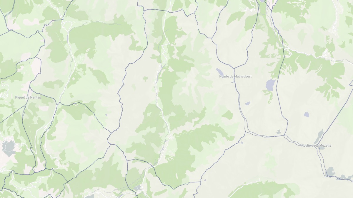 Aperçu cartographique de Chantepérier, centré sur la commune