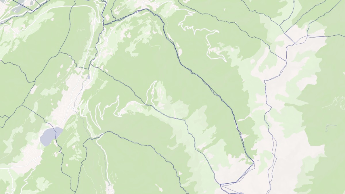 Aperçu cartographique de La Chapelle-du-Bard, centré sur la commune