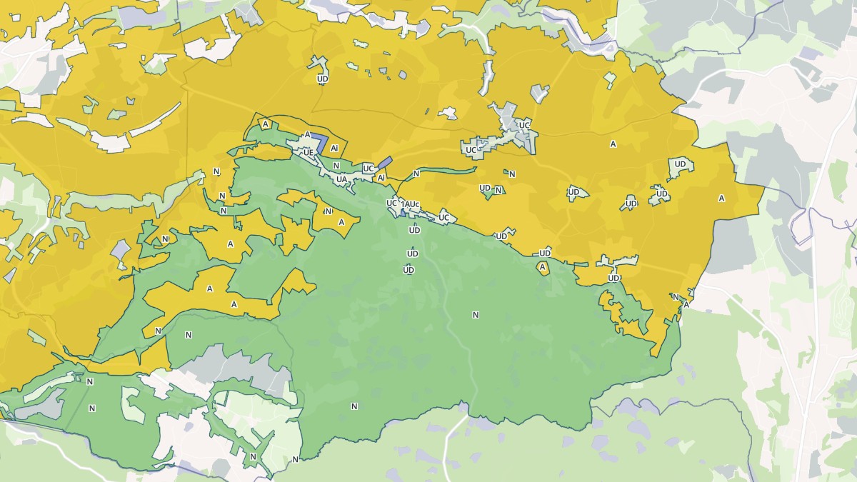 Aperçu cartographique de Châtonnay, centré sur la commune