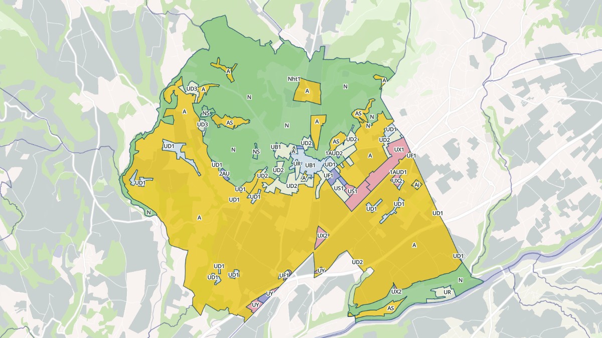Aperçu cartographique de Chatte, centré sur la commune