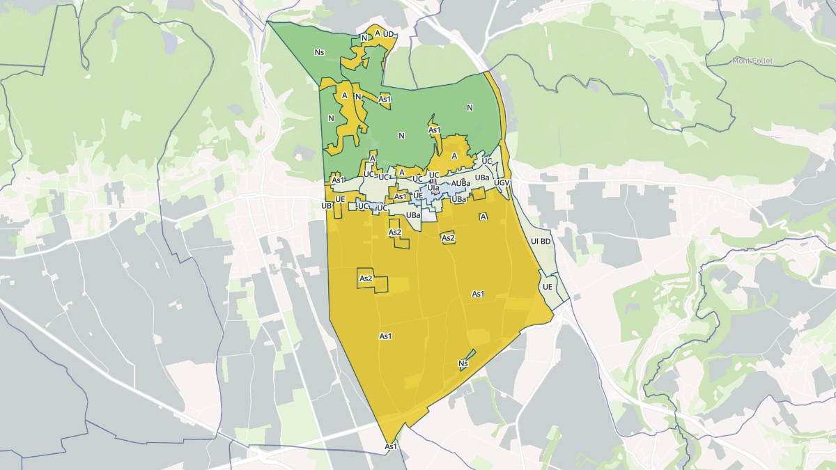 Aperçu cartographique de Colombe, centré sur la commune