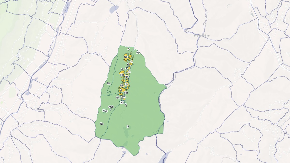 Aperçu cartographique de Le Haut-Bréda, centré sur la commune