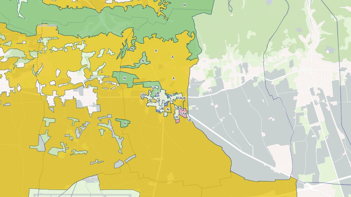 Aperçu cartographique de La Frette, centré sur la commune
