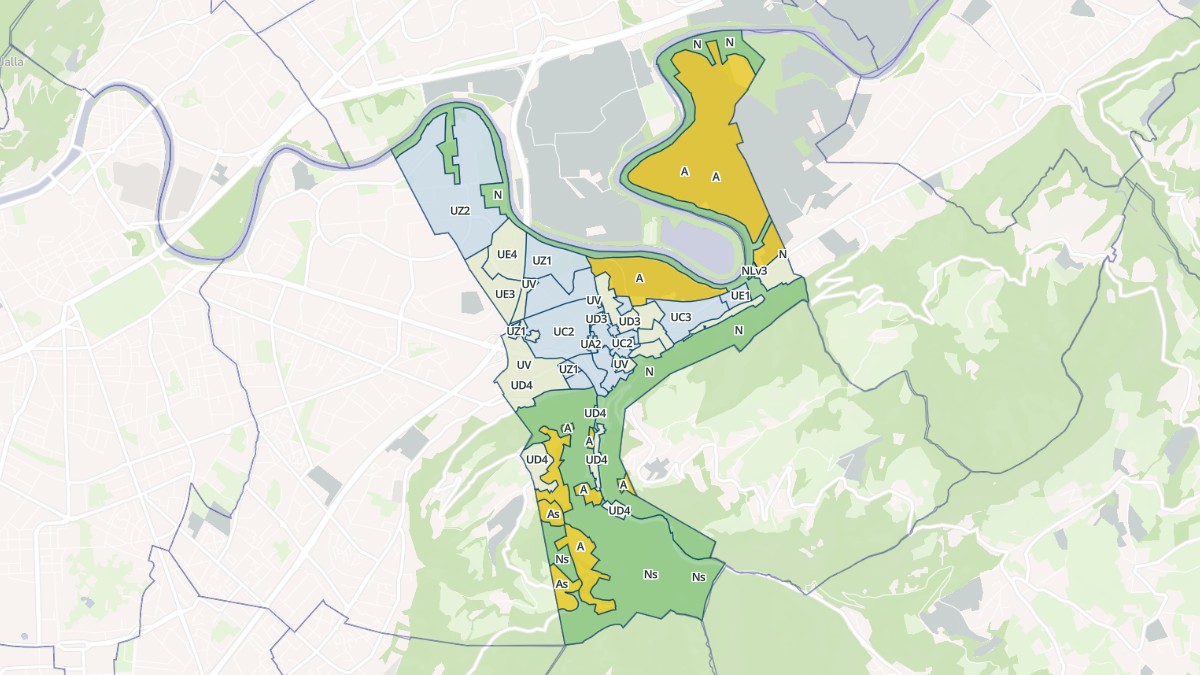 Aperçu cartographique de Gières, centré sur la commune
