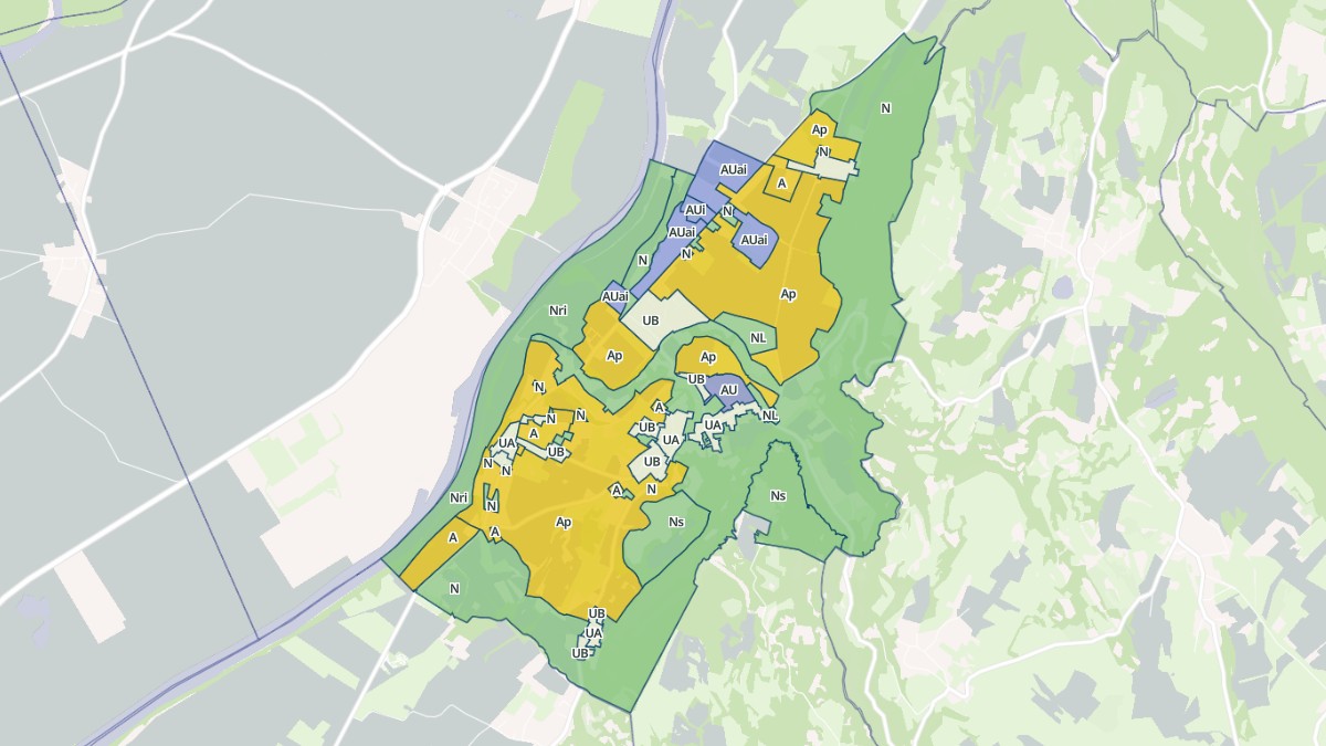 Aperçu cartographique de Hières-sur-Amby, centré sur la commune