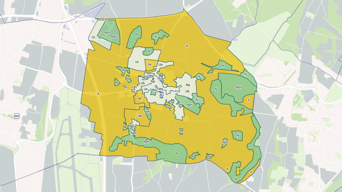 Aperçu cartographique de Janneyrias, centré sur la commune