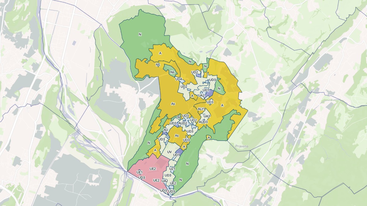 Aperçu cartographique de Jarrie, centré sur la commune