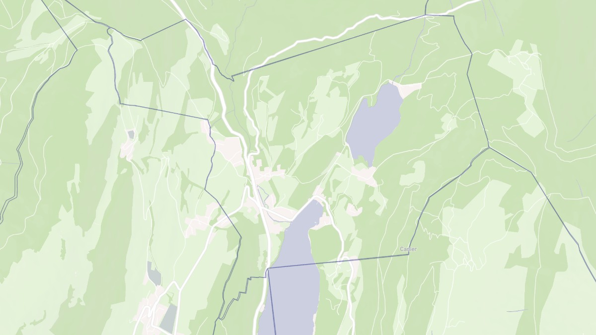 Aperçu cartographique de Laffrey, centré sur la commune