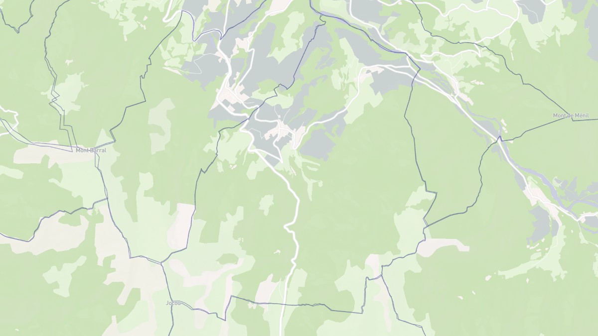 Aperçu cartographique de Lalley, centré sur la commune