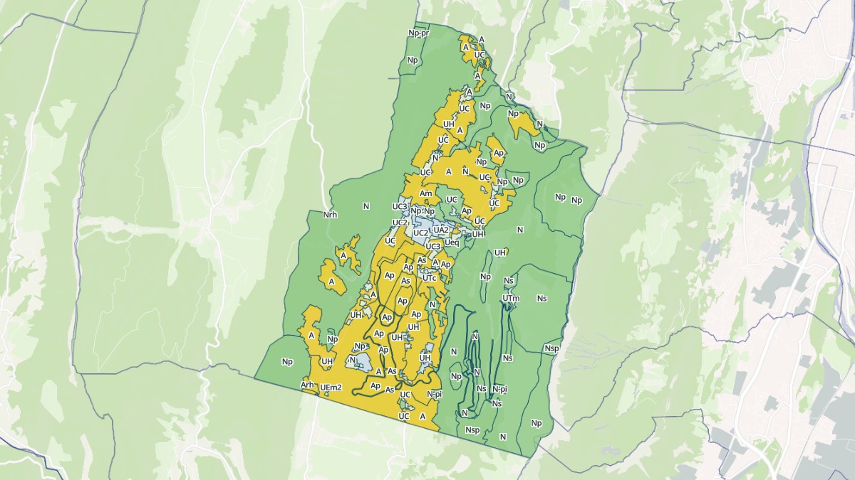 Aperçu cartographique de Lans-en-Vercors, centré sur la commune